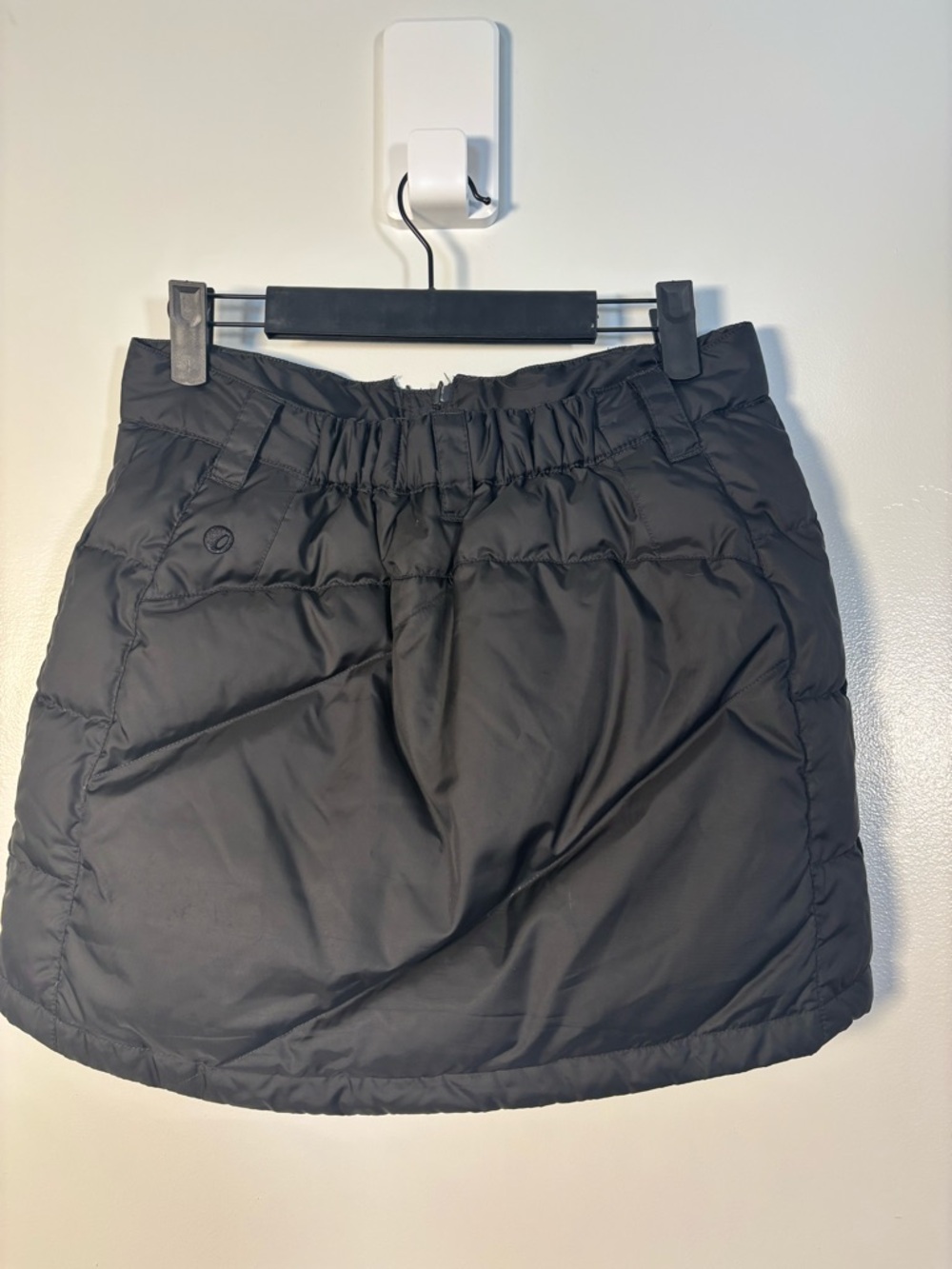 Ski-Doo Black Puffer Mini Skirt - Insulated Winter Style - Picture 7 of 8